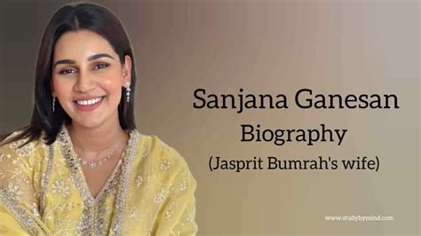 Sanjana ganesan biography in english (Jaspreet Bumrah's Wife) - Study ...