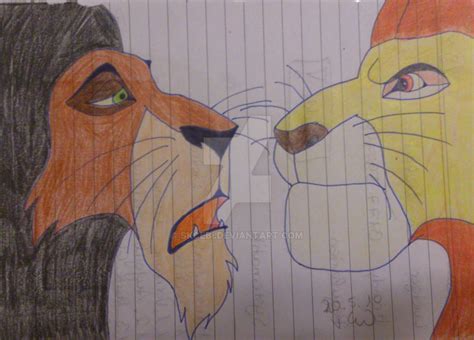 Scar and Mufasa by Skcebi on DeviantArt