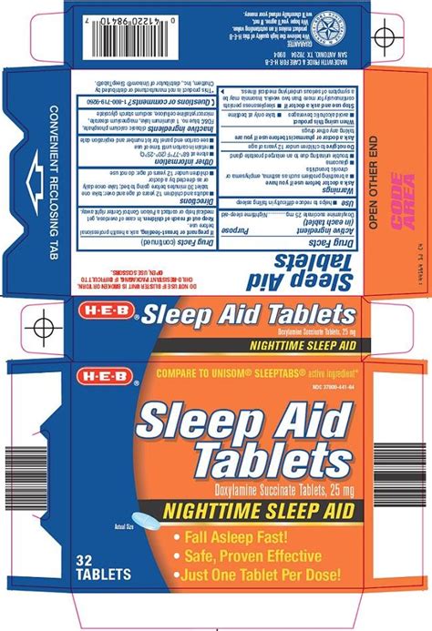 Sleep Aid Tablets - FDA prescribing information, side effects and uses