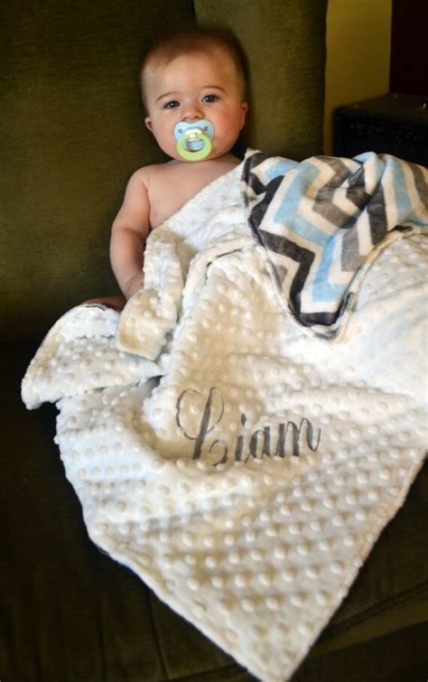 Personalized Baby Blanket-Baby Boy Blanket-Minky Baby