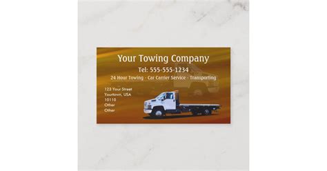 Towing CUSTOMIZABLE Business Card | Zazzle.com