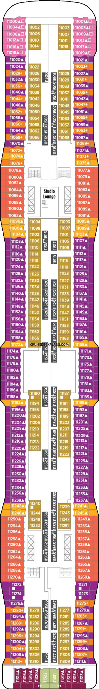 Norwegian Epic Deck 11 Deck Plan Tour