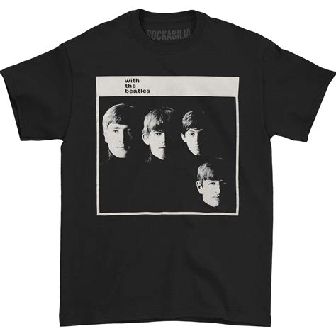 The Beatles - Beatles Men's With The Beatles T-shirt Large Black ...