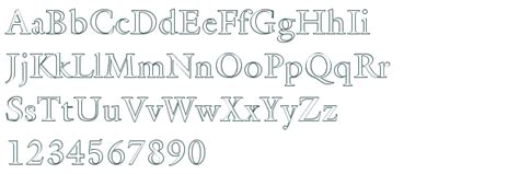 FZ ROMAN 25 HOLLOW font download free (truetype)