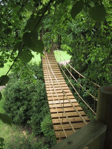 Pin by Danny Frazier on Bridges and creeks | Tree house, Backyard bridges, Tree house plans