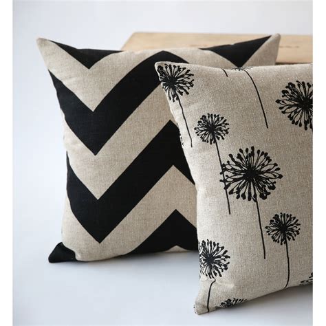 One Decorative Throw Zipper Pillow Cover Black by Pillomatic