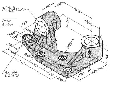 Autocad 2d Drawing Mechanical - Image to u