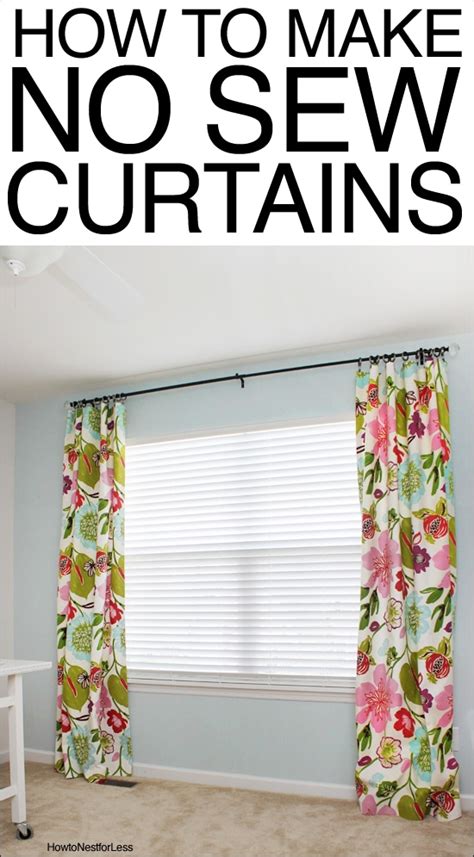 How to Make No Sew Curtains - How to Nest for Less™