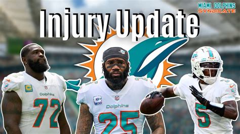 Miami Dolphins Injury Updates and More - YouTube