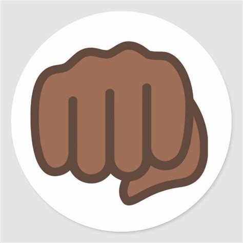 Cool Fist Bump Emoji Classic Round Sticker | Zazzle | Fist bump, Emoji birthday party, Round ...