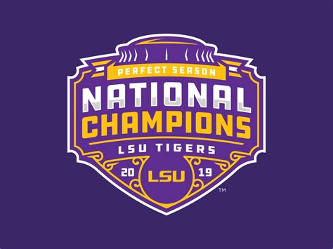 LSU TIGERS - 2019 NATIONAL CHAMPIONS - Logo Concept by Matthew Harvey ...