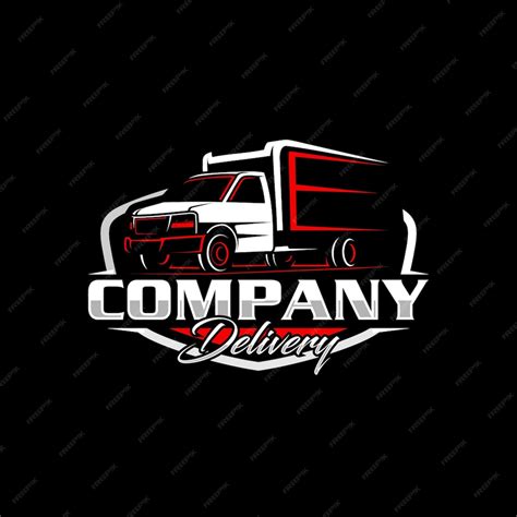 Premium Vector | Truck box logo truck delivery logo