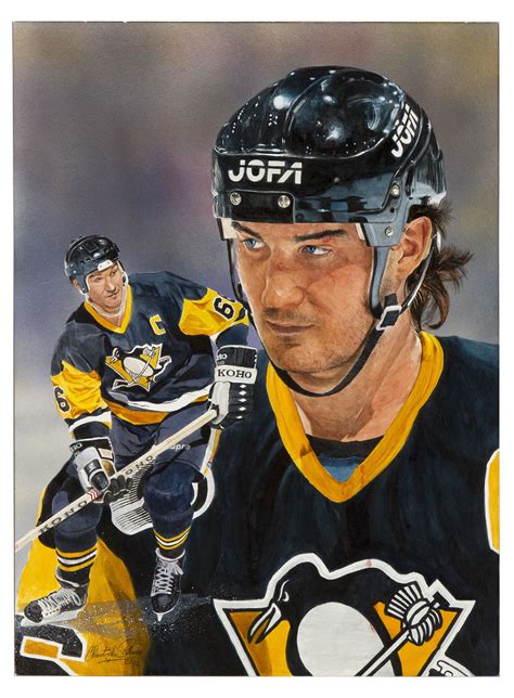 Mario Lemieux, Penguins 15'X20" by Christopher Paluso for the cover art of Legends Magazine. Ice ...