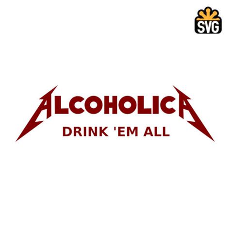 Alcoholica SVG Digital Download, Alcoholica Logo SVG Vector Download File – Hobbyware Shop