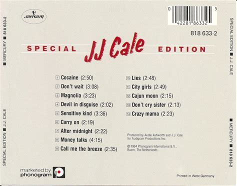 The First Pressing CD Collection: J.J. Cale - Special Edition