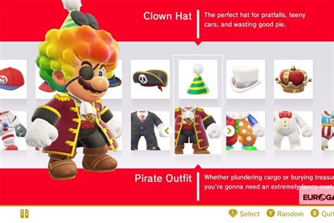 Super Mario Odyssey Outfits list - outfit prices and how to unlock ...