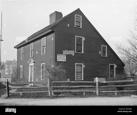 John quincy adams birthplace Black and White Stock Photos & Images - Alamy