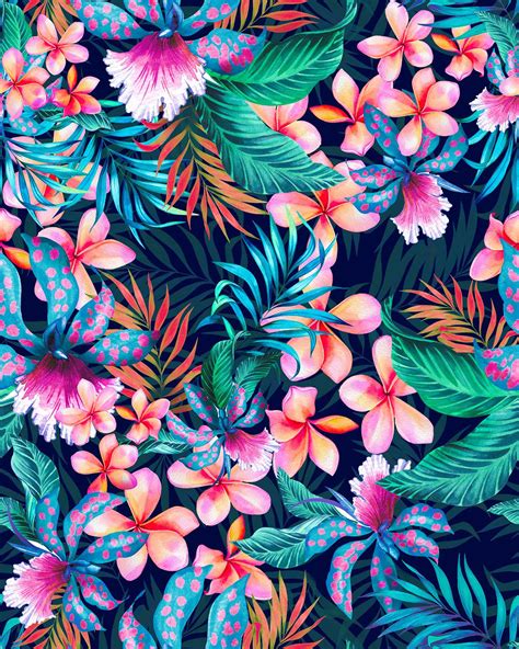 Primavera Tropical l Estampas Digitais on Behance | Pattern wallpaper, Flower wallpaper, Prints