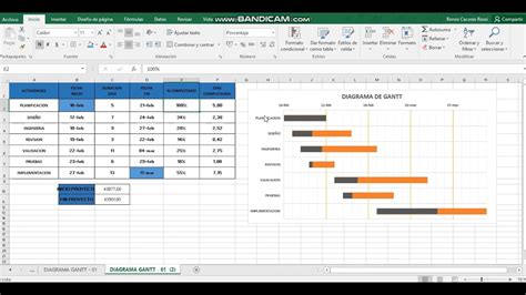 Crear diagrama de Gantt en Microsoft Excel | Diagrama de Gantt | Gestión de proyectos 🚀🙌 - YouTube