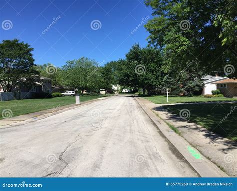 Neighborhood stock photo. Image of street, neighborhood - 55775260