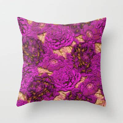 Satin and lace flowers throw pillow by Clemm http://society6.com/product/satin-and-lace-flowers ...