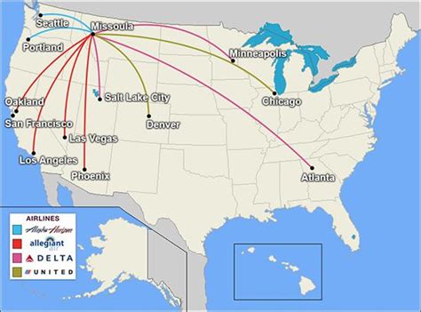 Missoula International Airport - direct flights | Las vegas los angeles ...