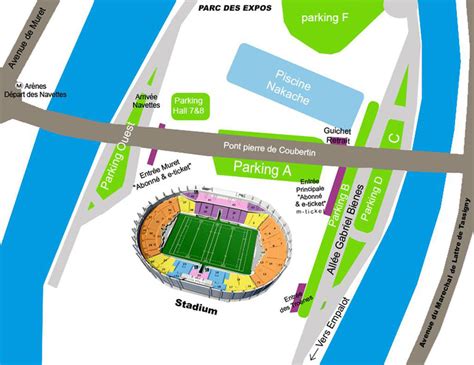 Plan du Stadium Municipal Toulouse