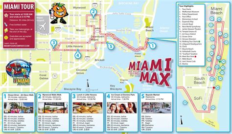 Map of the Miami Sightseeing Tour :: Miami Tour Company