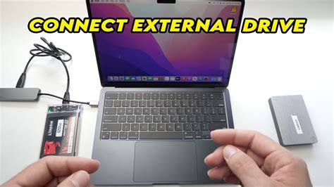 MacBook Air M2 : How to Connect External Hard Drive & SSD Storage - YouTube