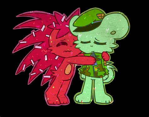 I love you... [Flippy/Flaky-FanART] by SnowyAcorN on DeviantArt