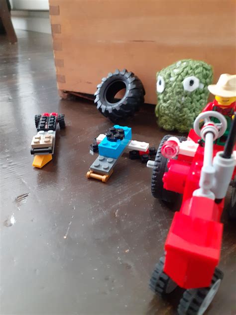 Made farm equipment for my tractor : r/lego