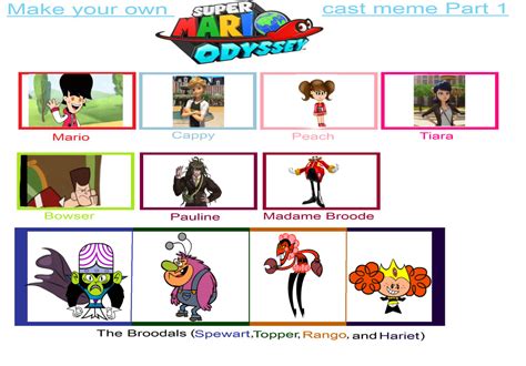 My Super Mario Odyssey Cast by graciesupersuitcases on DeviantArt