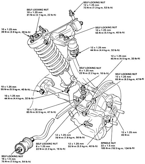 Suspension Diagram 03 Honda Civic Suspension Civic Honda Dia