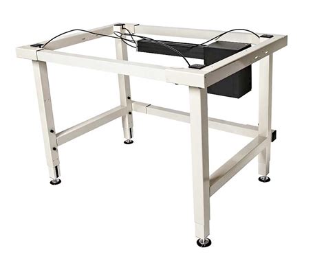Adjustable Work Tables - 4-Leg Industrial Workstations - Ergosource