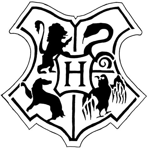 Finalhogwartscrestmono | Free Images at Clker.com - vector clip art ...