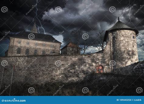 Heavy Thunderstorm with Lightning. Stock Photo - Image of history ...