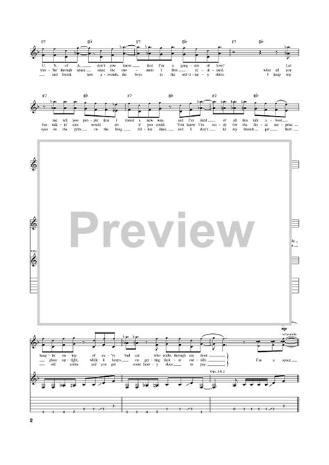 Space Cowboy" Sheet Music by Steve Miller Band for Guitar Tab - Sheet ...