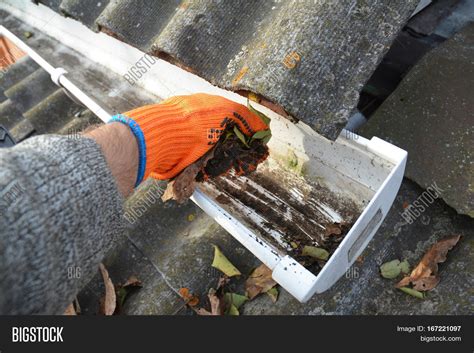 Rain Gutter Cleaning Image & Photo (Free Trial) | Bigstock