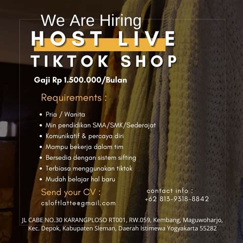 Host Live Tiktok Shop | AtmaGo