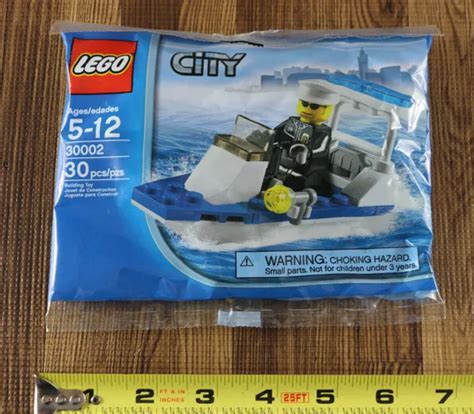 2010 LEGO CITY Police Patrol Boat Promo City Town Minifigure 30002 $18. ...