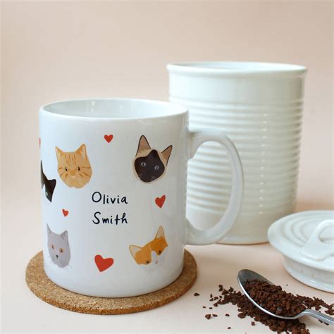 Awesome Cat Lady Mother's Day Personalised Mug By Heather Alstead Design