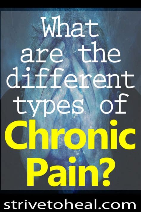 What are the different types of chronic pain? What body parts are affected? What does ...