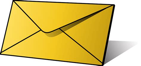 Yellow Envelope clipart. Free download transparent .PNG | Creazilla