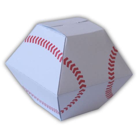 Baseball Set Bat and Ball Sports Gift Box Favor Party Printable Color ...