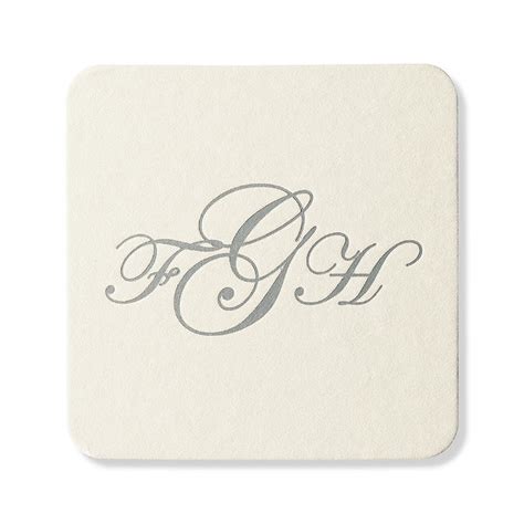 Monogrammed Coasters | Frontgate