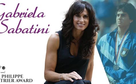 Gabriela Sabatini receives Chatrier Award – Open Court