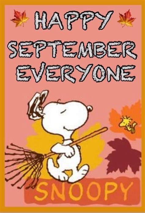 Pin by Neala Irwin on Snoopy | Snoopy and woodstock, Happy september ...