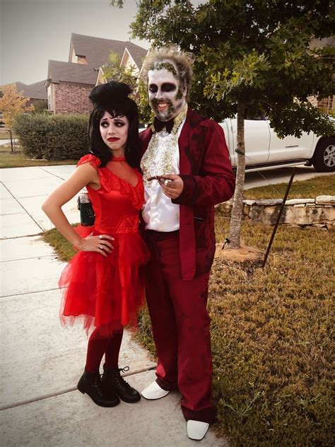 DIY Beetlejuice And Lydia Wedding Costume Wedding Costumes, Costumes ...