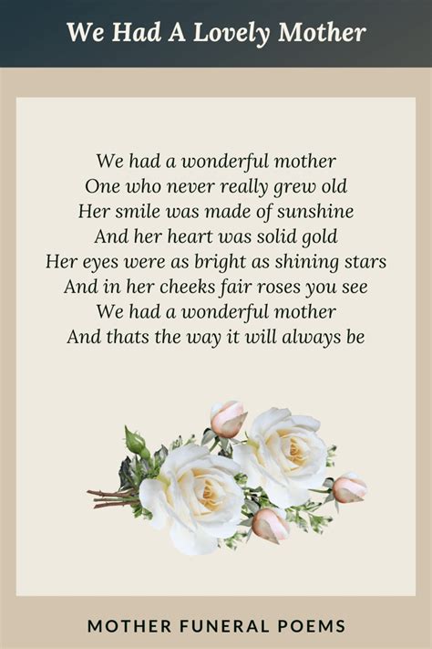 Funeral Poems For Mom Dad Poems Funeral Quotes Grief Poems Grief ...