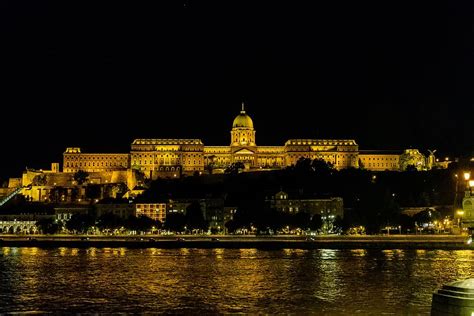 HD wallpaper: buda, castle, buda castle, at night, budapest, hungary ...